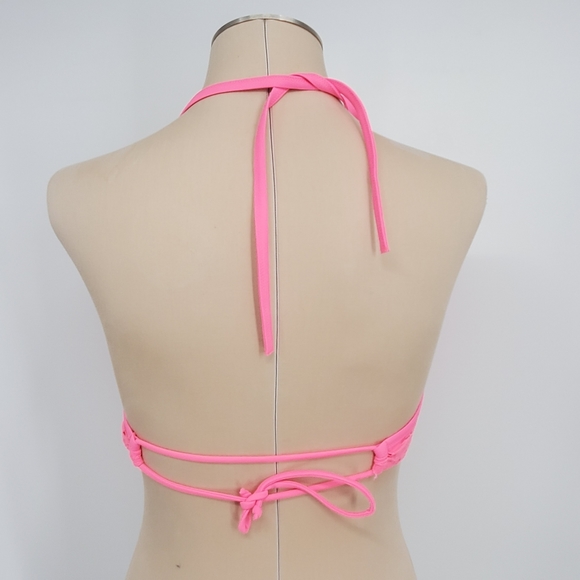 Victoria Secret Pink Lace Swim Bikini Padded Top Sz. 34D - Picture 4 of 8